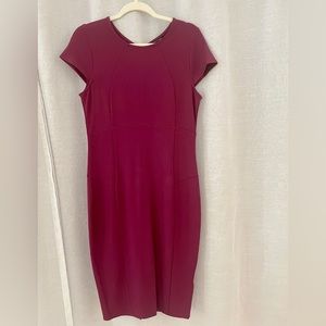 Felicity & Coco knee length burgundy dress